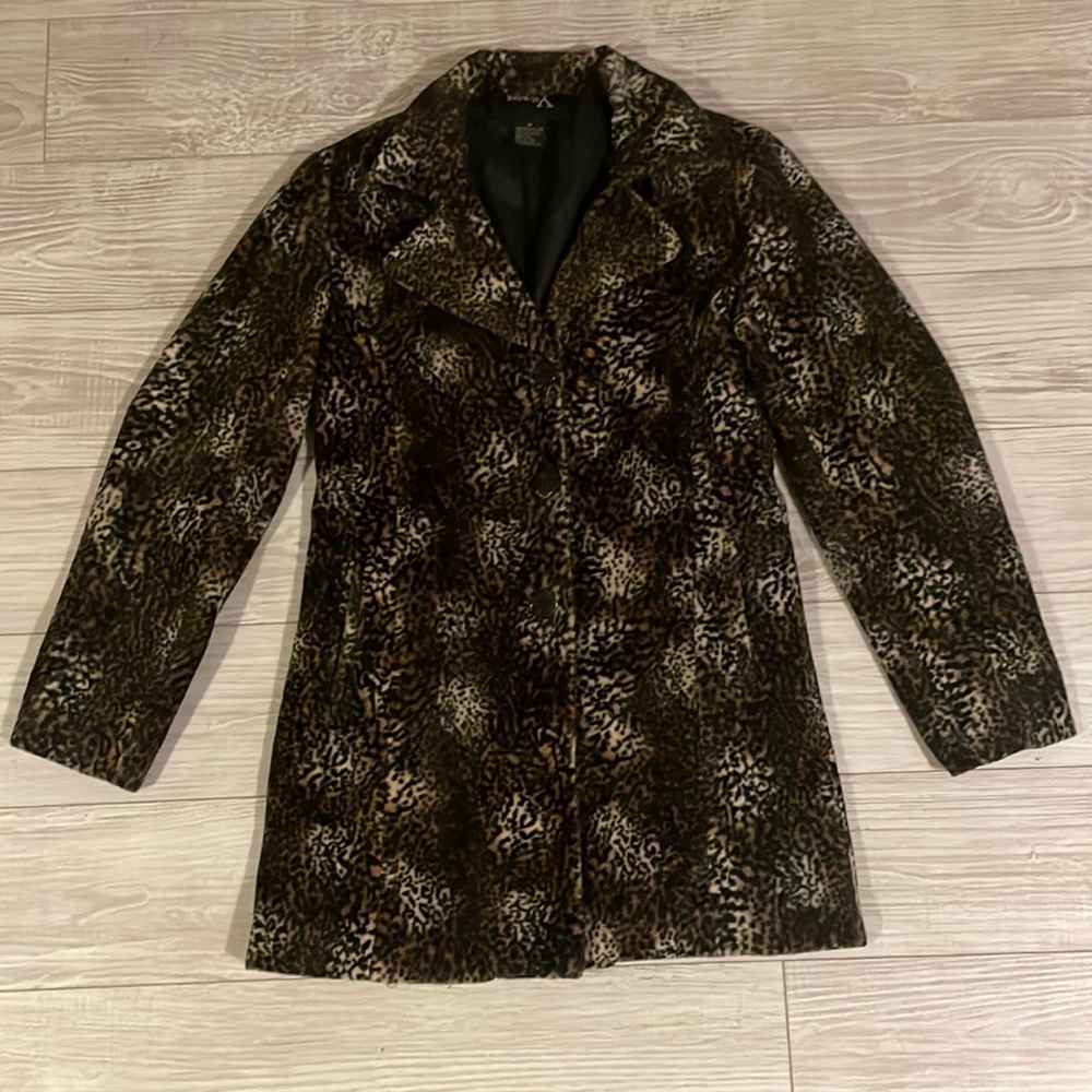 Cheetah Formula X Pea Coat Blazer Jacket